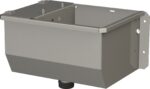 Edelstahl Trogtränke, 35L Ablauf 2", mit Heizung 100W