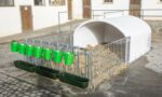 CalfHouse Premium XXL mit Umzäunung u. Tränke/Troghalter