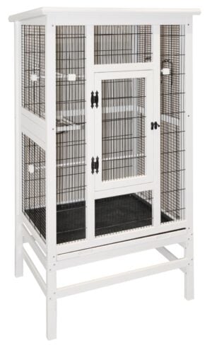 Vogelvoliere aus Holz 82 x 67 x 151 cm