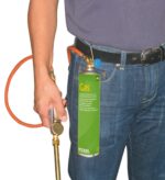 Euterhaarentferner 1,5m-Schl., für Gaskartusche, gebog. Lanze