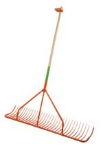 Handschlepprechen mit Außenzinken und Stiel, 131 cm