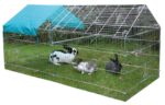 Freilaufgehege, verzinkt, mit Sonnenschutz, 220x103x103cm