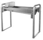 Edelstahl-Trogtränke mit Bodengestell 50L-95L, 100cm-190cm