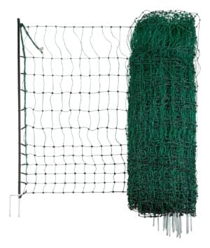 Geflügelnetz 50 mtr., 106 cm Doppelspitze, grün, el.leitend