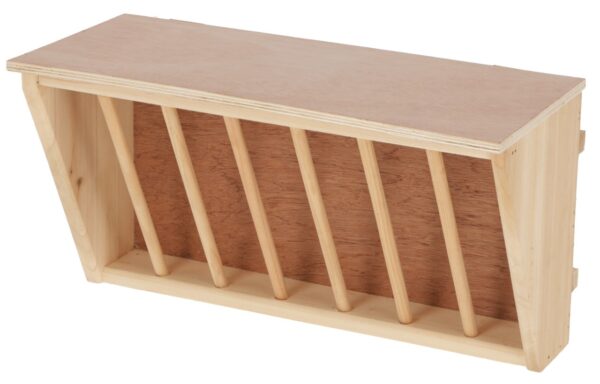 Heuraufe mit Sitzbrett 37 x 17 x 20 cm